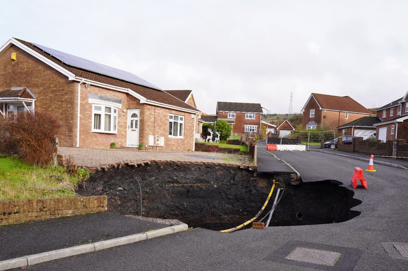 The Nant Morlais sinkhole in Pant